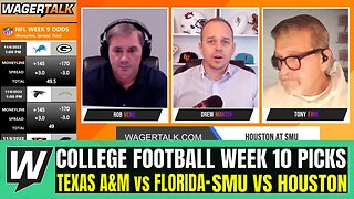 Texas A&M vs Florida Gators | SMU vs Houston | College Football Week 10 Betting Preview | Nov 5