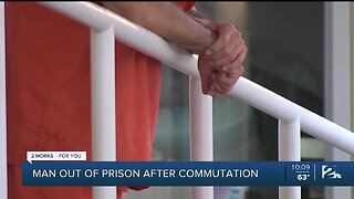 Man out of prison after commutation