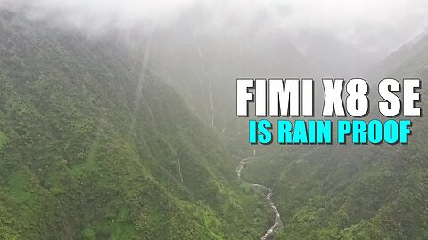 Fimi X8 SE Drone is RAIN PROOF! - 4K Cinematic Waterfalls of Maui Hawaii in the Rain