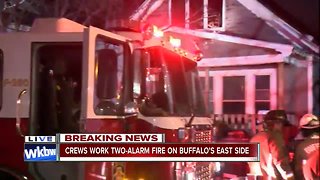 Buffalo firefighters battle two-alarm fire on Bryson Street