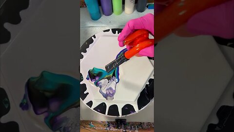 Enchanted Split Base Magic! #acrylicpouring #miniblowout #decoart