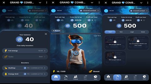 GRAND COMBAT | Tap To Mine Free GRAND Tokens | New Telegram Crypto Airdrop Mining Bot