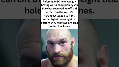 Tyson Fury is pondering accepting the UFC's offer to face Jon Jones. #short