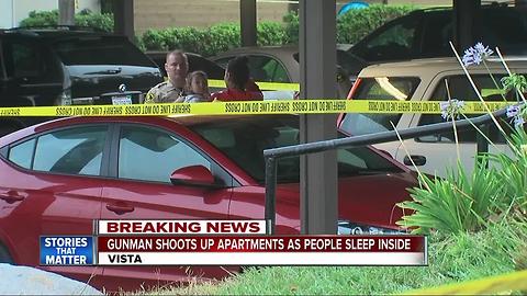 Deputies investigate early morning shooting at Vista apartment complex