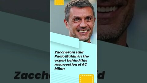 Zaccheroni 'Paolo Maldini is the expert behind this resurrection of AC Milan' #shorts