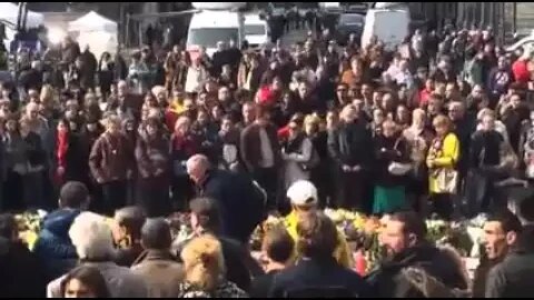 Palestinian Protester Disrupts Brussels Memorial