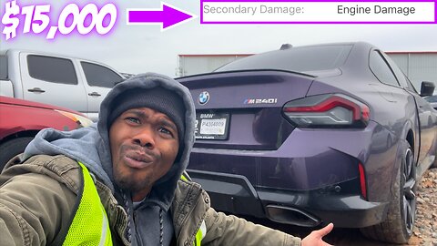 SPENDING $15,000 ON A 2023 BMW M240i FROM AUCTION THAT HAS ENGINE DAMAGE!