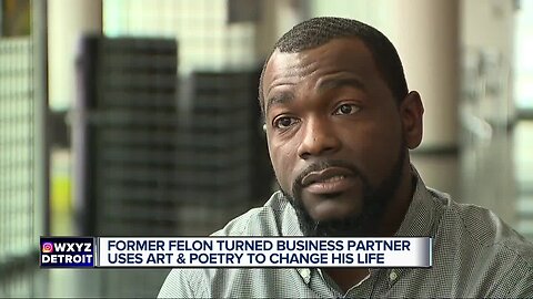 Former Felon turned business partner uses art and poetry to change his life
