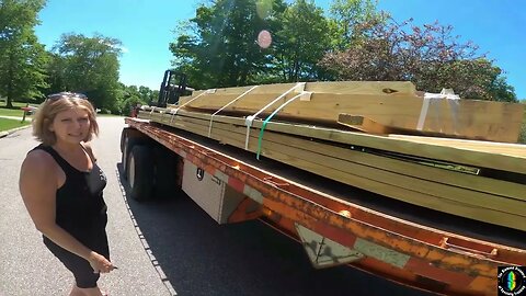 Delivering 20' Lumber and asking for it.... The Audi I mean!