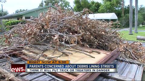 Parents: Hurricane debris will endanger trick-or-treaters