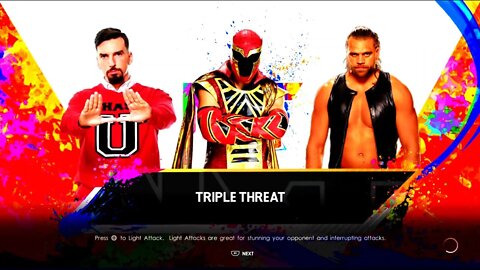 NXT Andre Chase vs Axiom vs Von Wagner in a Triple Threat Match