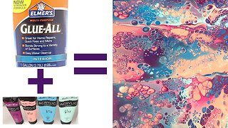 Acrylic Pouring with Glue and Water - Glue Acrylic Pour - Acrylic Pouring Medium Glue Review