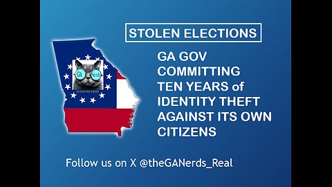 GA Gov Committing Identity Theft for Ten Years on One Citizen Hall County