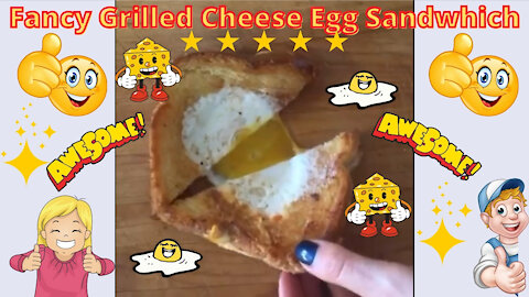 Fancy Grilled Cheese Egg Sandwhich - Easy Fun and Delicious!