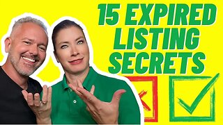 Real Estate Agents: 15 EXPIRED Listing Secrets (Check List) - Part 3