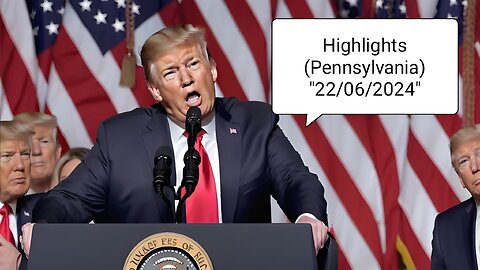 President Donald Trump Speech ❤️🔥 (Highlights) 2024 (Pennsylvania) 22/06/2024