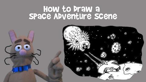 How to Draw a Space Adventure Scene