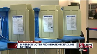 In-person voter registration deadline Friday