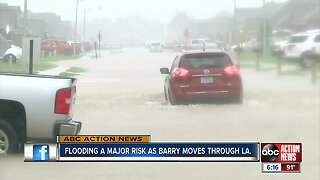 Flooding is major concern as Tropical Depression Barry moves through Louisiana