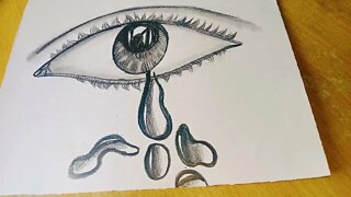Beautiful Realistic Eye Drawing with pencil sketch for beginners step by step