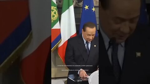 🇮🇹 Famous polyglot/ Famosi poliglotti-Silvio Berlusconi