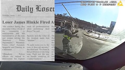 Your Average Waterbury, CT Police Officer - James Hinkle - Fired after Losing It and Berating Driver