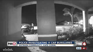 Video: Car burglary suspects caught on camera in Cape Coral community