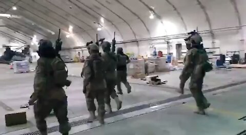 Taliban terrorist in full Combat Gear took over Kabul Airport
