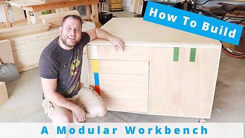 How To Build A Modern Modular Workbench and Outfeed Table | Woodworking Projects