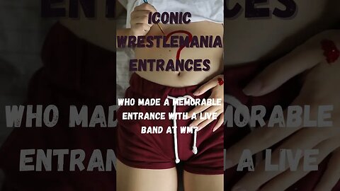 Iconic WrestleMania Entrances #shorts #aew #wwe #subscribe #wrestling #trivia