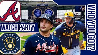 Atlanta Braves vs Milwaukee Brewers | Live Play by Play & Reaction Stream 3D Sim | MLB 2024 Gm 105