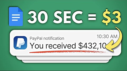 How to make $3 for every 30 seconds with Google Docs? Make Money Online