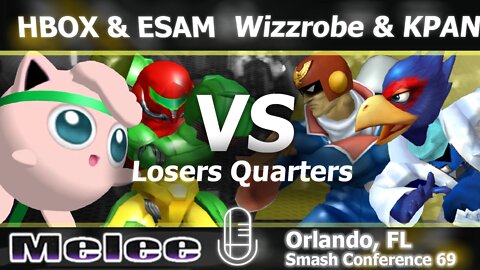 Liquid|Hungrybox & PG|ESAM vs. Wizzrobe & KPAN - Melee Doubles Losers Quarters - SC:69