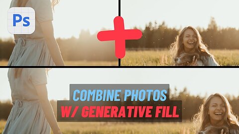 Photoshop (Beta) Tutorial: Combining Images Like a PRO (NO SEAMS) using Generative Fill!