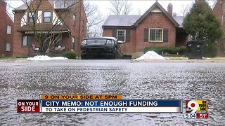 City memo: Not enough money to take on pedestrian safety