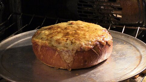 Crab & Artichoke Dip in a Bread Bowl