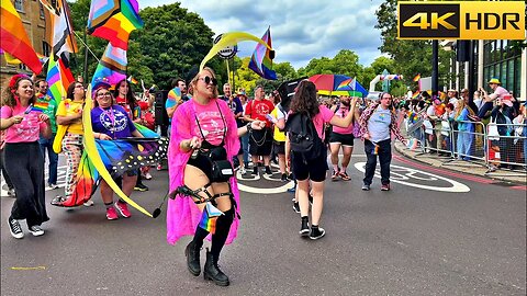 A woman set fire to an LGBT flag