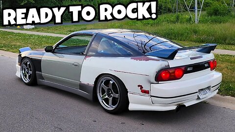 Repairing the Project 240sx before a big event!