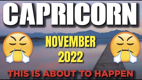 Capricorn ♑️ 😲THIS IS ABOUT TO HAPPEN!😤 Horoscope for Today NOVEMBER 2022 ♑️ Capricorn tarot ♑️