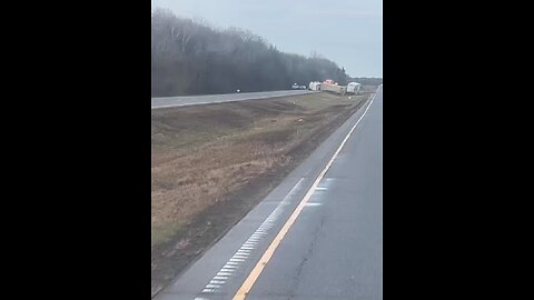 Truck rollover on highway 401 in johnstown ontario