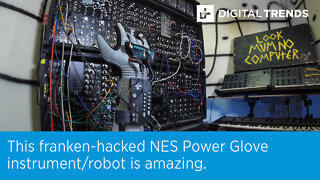 This franken-hacked NES Power Glove instrument/robot is amazing.
