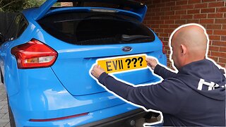 FOCUS RS GETS EVIL PERSONALISED NUMBER PLATE