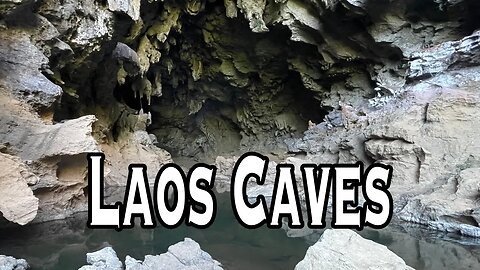 🇱🇦 Motorbike driving in Laos visiting two famous caves found in common tourist trips
