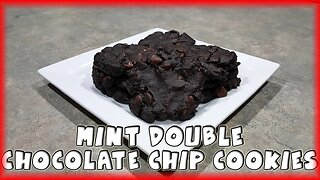 Mint Double Chocolate Chip Cookies