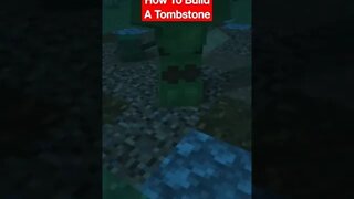 🎃 Minecraft: How to build a Tombstone | Minecraft Halloween Build Hacks #minecraft #halloween