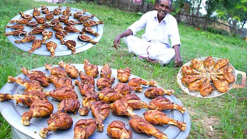 CHICKEN LEGS | Grandpa cooking chicken legs fry | Chicken legs Village Food recipes Village Cooking