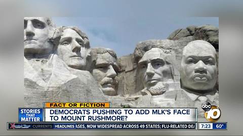 Push to add MLK to Mount Rushmore?