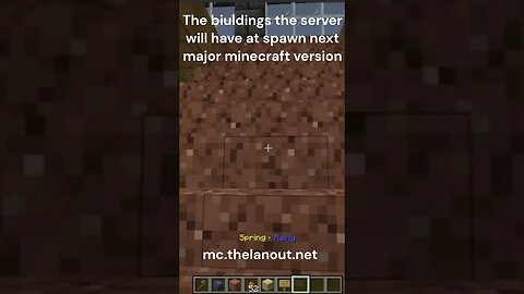 A sneak peak of the minecraft servers new spawn #minecraftshorts #minecraftserver