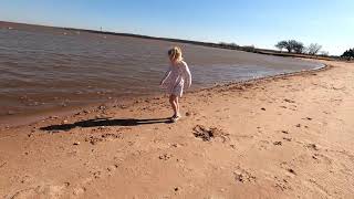 Kid Carly ~ Hides Rocks on the Beach