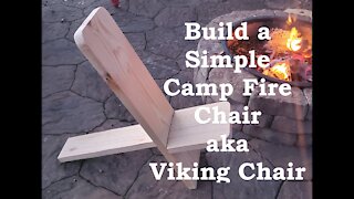 Building a simple Camp Fire Chair aka Viking Chair